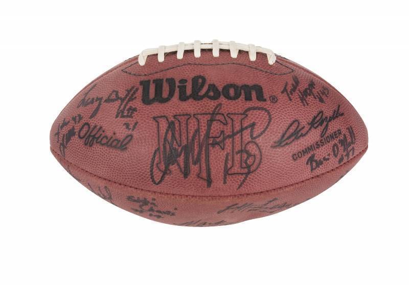 MIAMI DOLPHINS 1987 TEAM SIGNED FOOTBALL