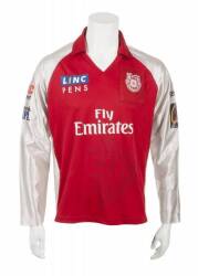 ADAM GILCHRIST 2012 KINGS XI PUNJAB MATCH WORN CRICKET JERSEY - 2