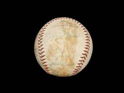 1958 LOS ANGELES DODGERS SIGNED BASEBALL - 5