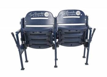 TOM LASORDA OWNED AND SIGNED DODGER STADIUM SEATS