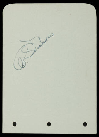 AL SIMMONS SIGNED PAPER