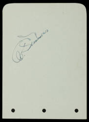 AL SIMMONS SIGNED PAPER