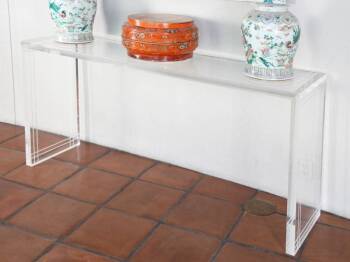 ACRYLIC CONSOLE TABLE