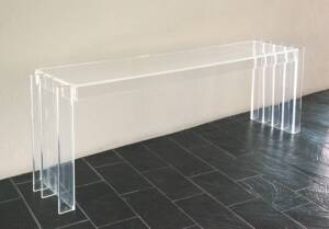 SUITE OF ACRYLIC TABLES