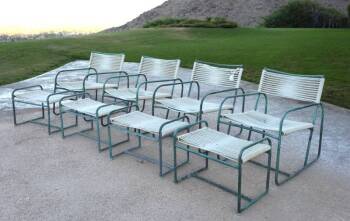 GROUP OF WALTER LAMB BROWN JORDAN OUTDOOR FURNITURE