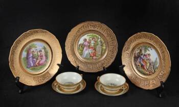 LIMOGES PORCELAIN DINNER PLATES