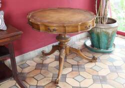 TWO 20TH CENTURY DRUM TABLES - 2