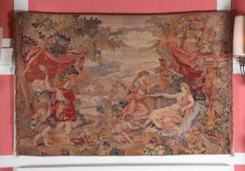 19TH CENTURY TAPESTRY WALL HANGING
