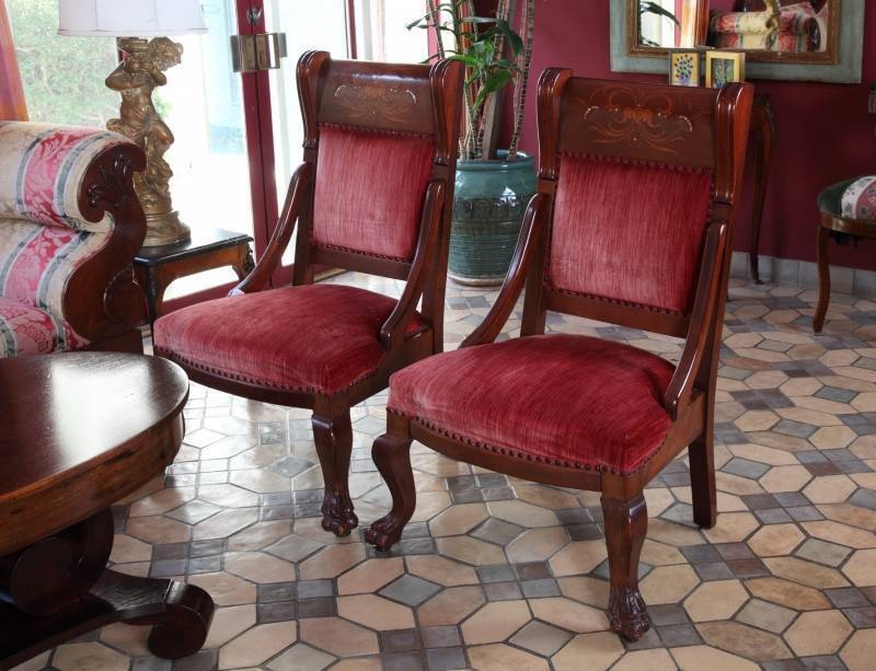 PAIR OF RENAISSANCE REVIVAL STYLE SIDE CHAIRS