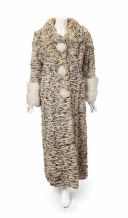 PHYLLIS DILLER CHINCHILLA AND FOX COAT