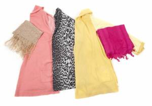 PHYLLIS DILLER CASHMERE SWEATERS AND SCARVES