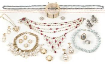 PHYLLIS DILLER SYNTHETIC PEARL JEWELRY