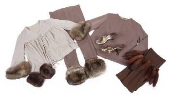 PHYLLIS DILLER FUR-LINED CLOTHING AND SHOES
