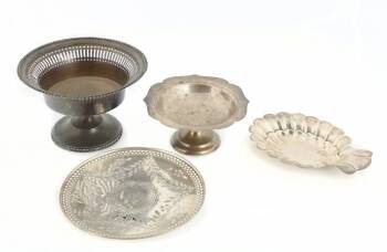 STAN LAUREL SILVER TABLE ITEMS