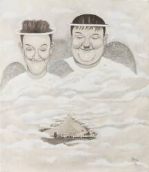 STAN LAUREL AND OLIVER HARDY PORTRAITS - 2