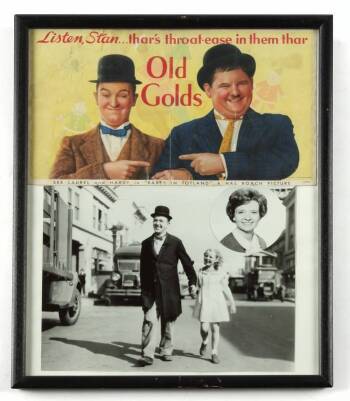LAUREL & HARDY ADVERTISEMENT AND PHOTOGRAPH
