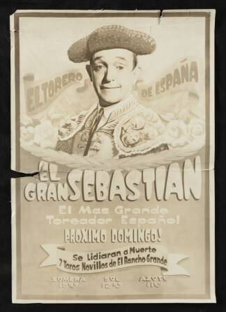 STAN LAUREL THE BULLFIGHTERS POSTER