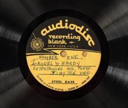 STAN LAUREL ACETATE RECORD - 2