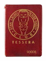 STAN LAUREL ITALIAN FAN CLUB MEMBERSHIP CARD