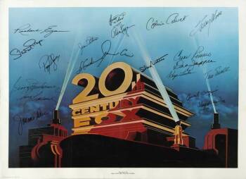 CELEBRITY SIGNED 20TH CENTURY FOX POSTER