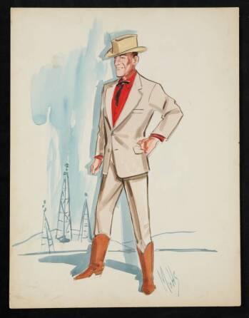 FRED ASTAIRE COSTUME SKETCH