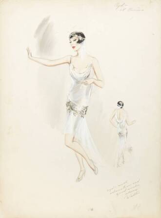 CYD CHARISSE SINGIN' IN THE RAIN COSTUME SKETCH