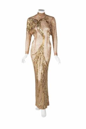 CYD CHARISSE BOB MACKIE BEADED GOWN