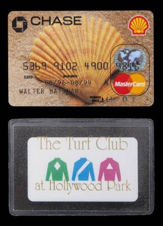 WALTER MATTHAU CREDIT AND MEMBERSHIP CARD