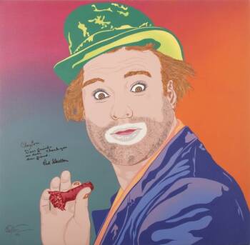 RED SKELTON SIGNED PAINTING