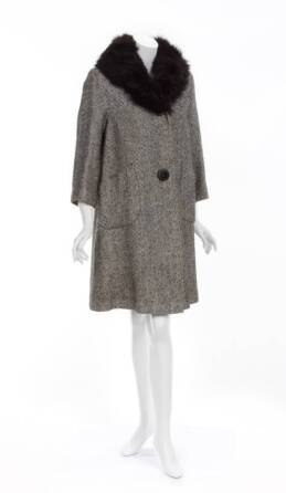 ELIZABETH TAYLOR FUR-TRIMMED COATS