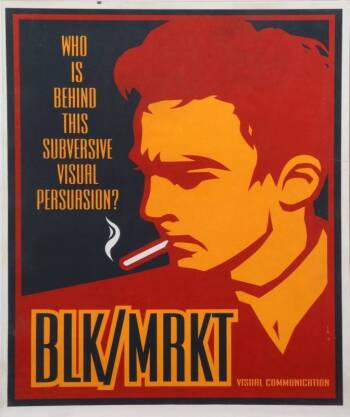 SHEPARD FAIREY (AMERICAN, 1970) BLK/MRKT DEAN