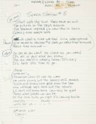 ORIGINAL MONTROSE LYRICS IN RONNIE MONTROSE'S HANDWRITING - 4