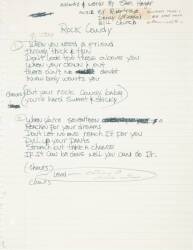 ORIGINAL MONTROSE LYRICS IN RONNIE MONTROSE'S HANDWRITING - 8