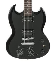 ESG GUITAR SIGNED BY KISS BAND MEMBERS - 2