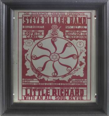 STEVE MILLER BAND PRINTING PLATES AND POSTER