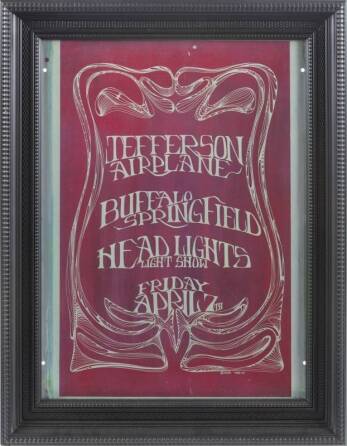 JEFFERSON AIRPLANE 1967 POSTER PRINTING PLATE