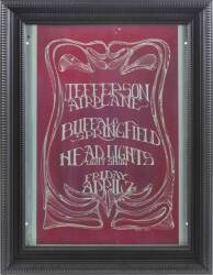 JEFFERSON AIRPLANE 1967 POSTER PRINTING PLATE