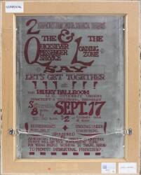 QUICKSILVER MESSENGER SERVICE CONCERT POSTERS AND POSTER PLATES - 2