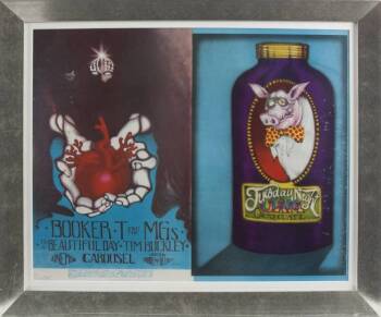 STANLEY MOUSE CAROUSEL BALLROOM POSTER PRINTING PLATES AND POSTER