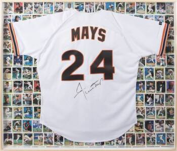 WILLIE MAYS CIRCA 1994 SIGNED SAN FRANCISCO GIANTS JERSEY