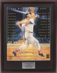 TED WILLIAMS SIGNED PHOTOGRAPHS AND POSTER GROUP - 2