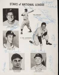 1952 ALL-STAR GAME PROGRAM SIGNED ON-SITE BY 48 - 3