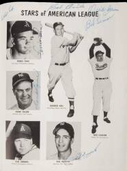 1952 ALL-STAR GAME PROGRAM SIGNED ON-SITE BY 48 - 5