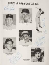 1952 ALL-STAR GAME PROGRAM SIGNED ON-SITE BY 48 - 6