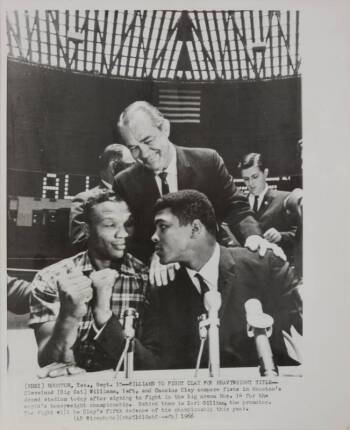 MUHAMMAD ALI VS. CLEVELAND WILLIAMS ORIGINAL 1966 PRE-FIGHT WIRE PHOTOGRAPHS