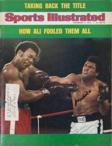 MUHAMMAD ALI SIGNED 1974 ISSUE OF SPORTS ILLUSTRATED