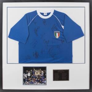 ITALIAN NATIONAL SOCCER TEAM 2006 WORLD CUP SIGNED JERSEY