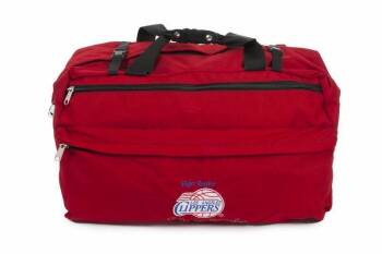 ELGIN BAYLOR SIGNED PERSONAL LOS ANGELES CLIPPERS BAG