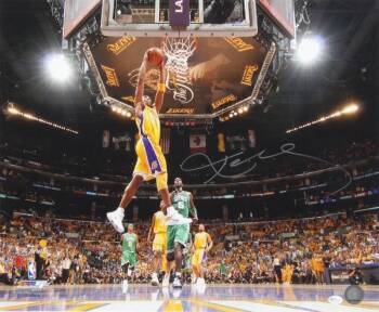 KOBE BRYANT SIGNED AND FRAMED LARGE COLOR PHOTOGRAPH