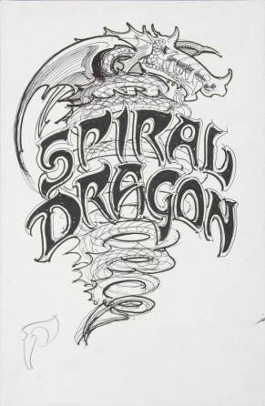 RICK GRIFFIN SPIRAL DRAGON CONCEPT ARTWORK